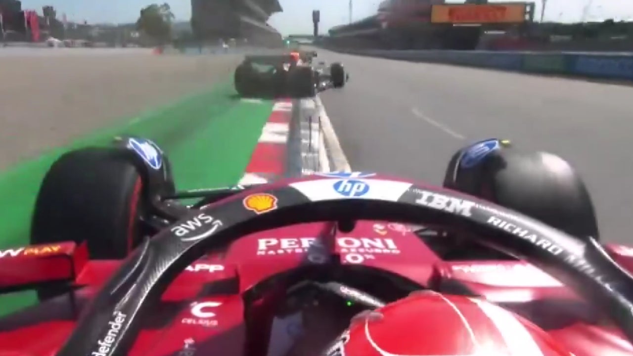 He had the car completely crossed!